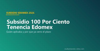 Subsidio 100 por ciento Tenencia Edomex 2026 cerrado 6 abril