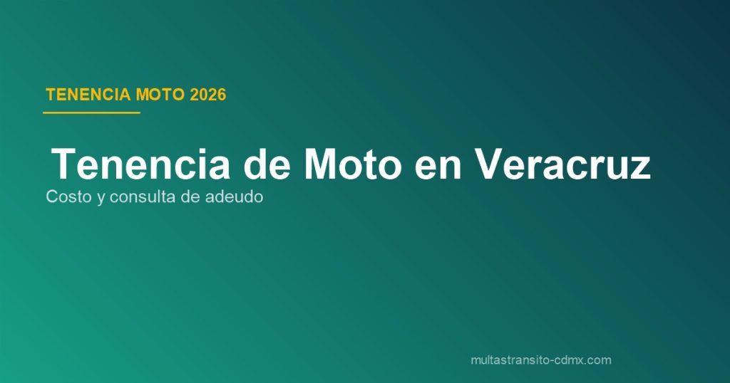 Tenencia moto Veracruz