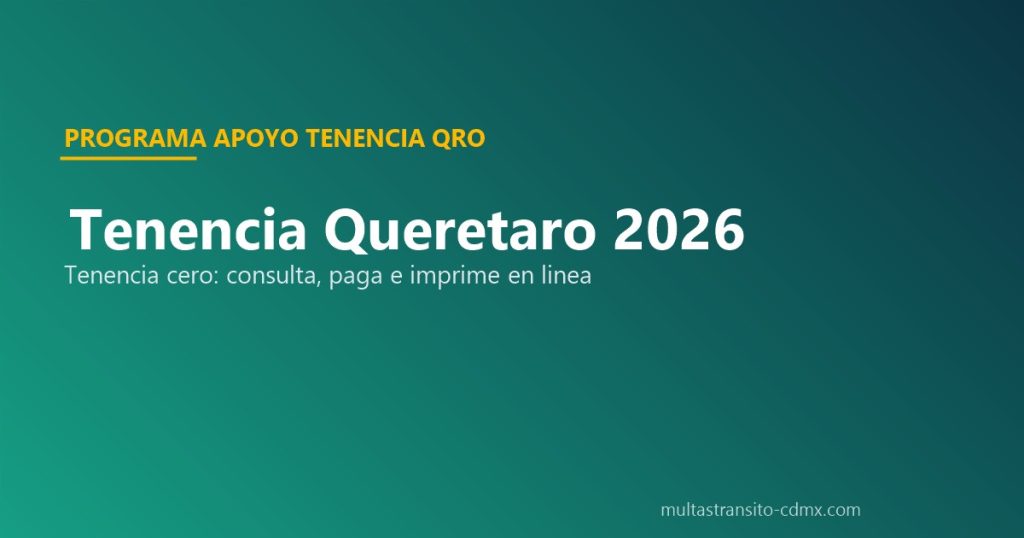 Tenencia Querétaro 2026