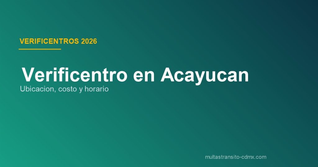 Verificentro en Acayucan