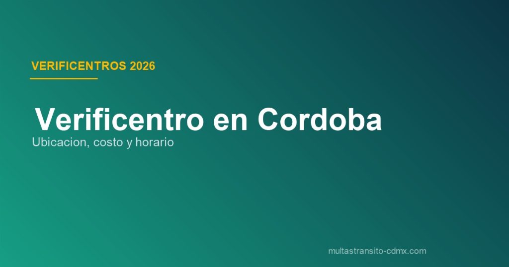 Verificentro en Córdoba
