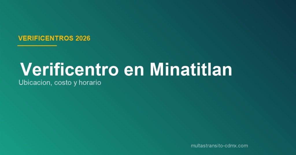 Verificentro en Minatitlán