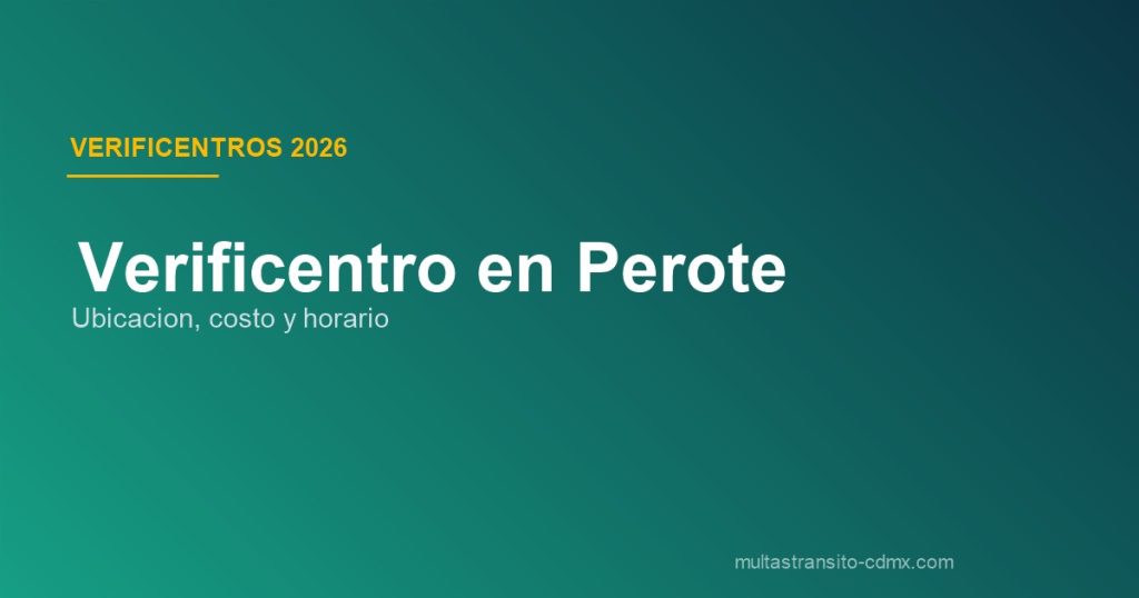 Verificentro en Perote
