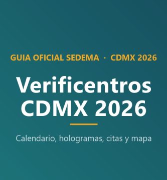 Verificentros CDMX 2026 guía oficial SEDEMA