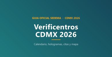 Verificentros CDMX 2026 guía oficial SEDEMA