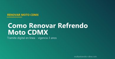 Renovar refrendo moto CDMX 2026