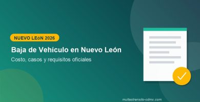 Baja de vehículo en Nuevo León: costo y requisitos