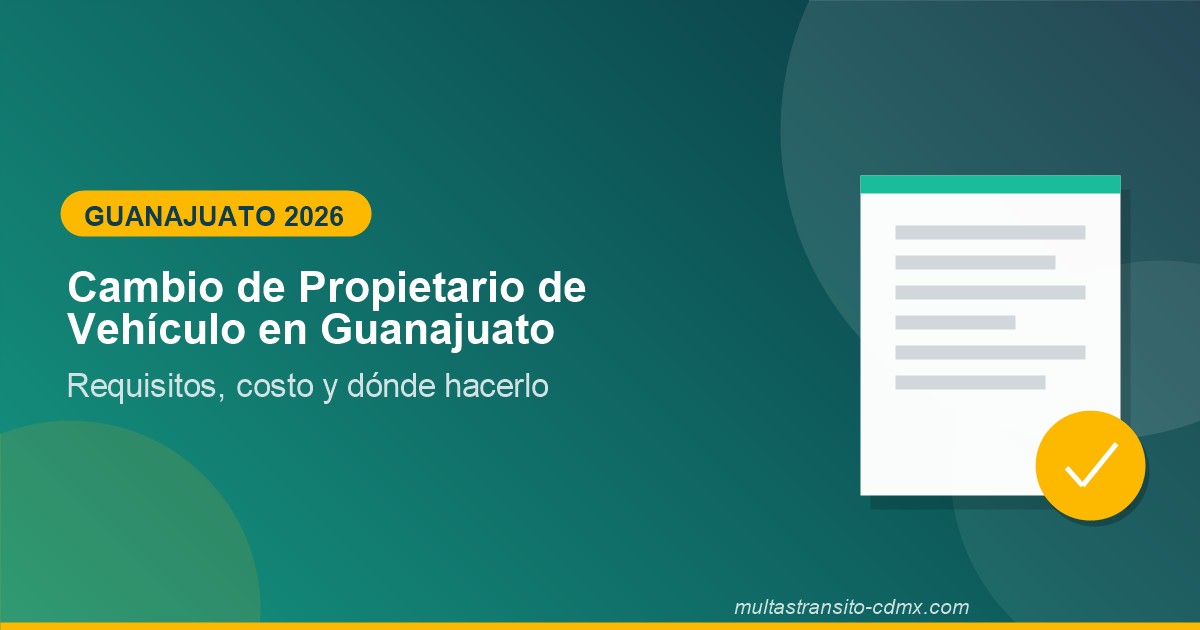 Cambio de Propietario de Vehículo en Guanajuato