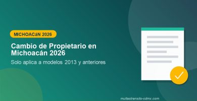 Cambio de propietario Michoacan 2026