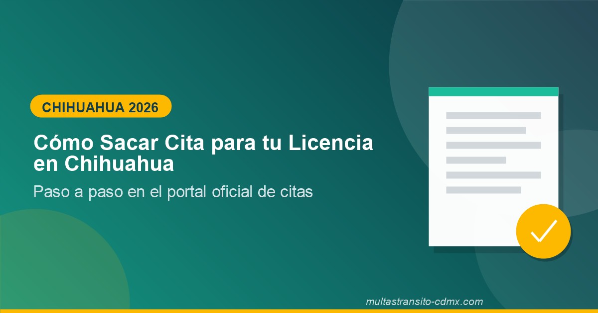 Cómo sacar cita para la licencia de conducir en Chihuahua