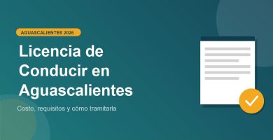Licencia de Conducir en Aguascalientes 2026: costo y requisitos