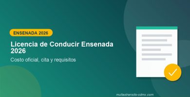 Licencia de Conducir Ensenada 2026: costo y cita