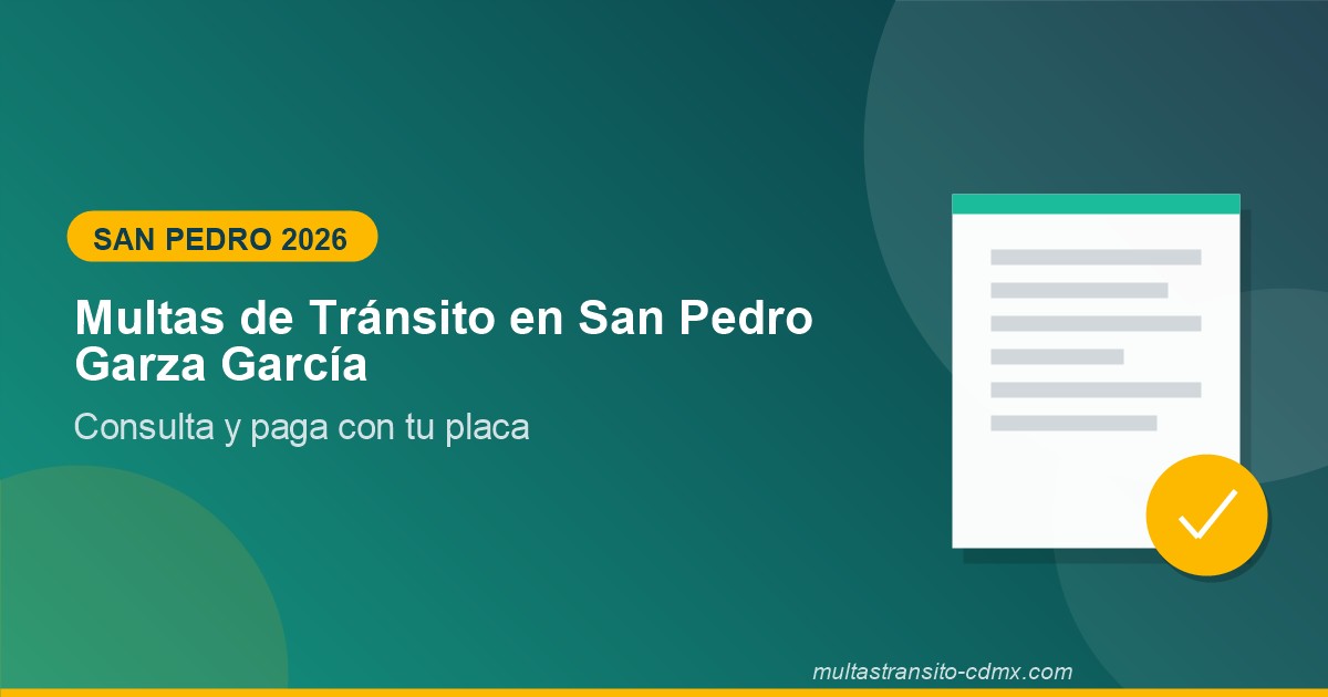 Multas de tránsito en San Pedro Garza García