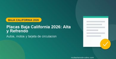 Placas Baja California 2026: alta, refrendo y reposicion