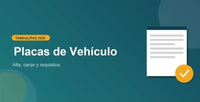 Placas de Vehiculo en Tamaulipas 2026: alta y requisitos