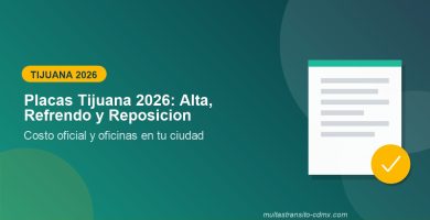 Placas Tijuana 2026: alta, refrendo y reposición