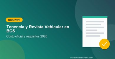 Tenencia y Revista Vehicular en Baja California Sur 2026