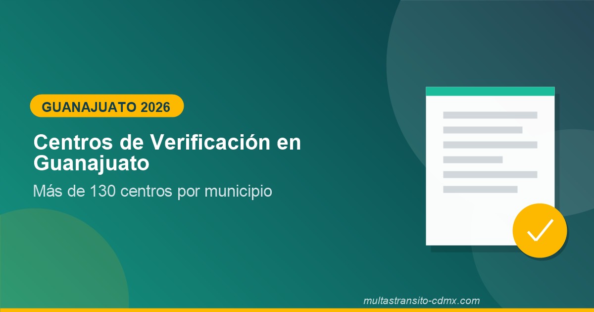 Centros de Verificación Vehicular en Guanajuato