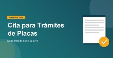 Como sacar cita para tramite placas en Morelos 2026