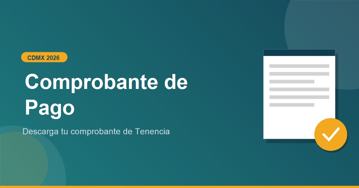 Como descargar comprobante pago de tenencia en CDMX