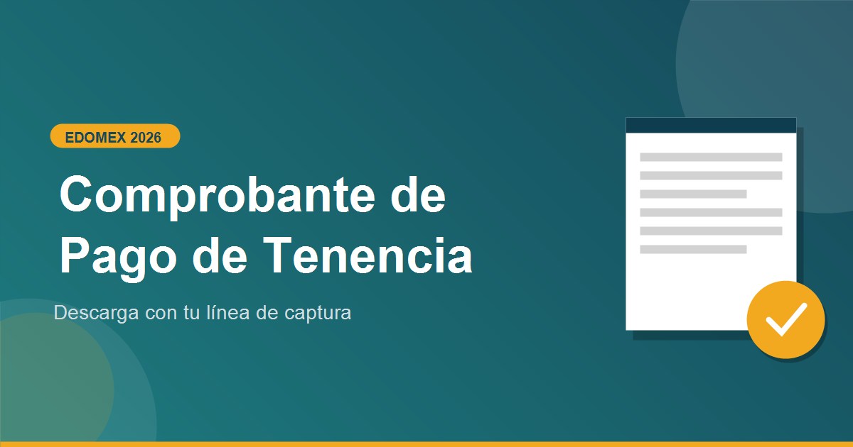Como descargar comprobante pago de tenencia Edomex