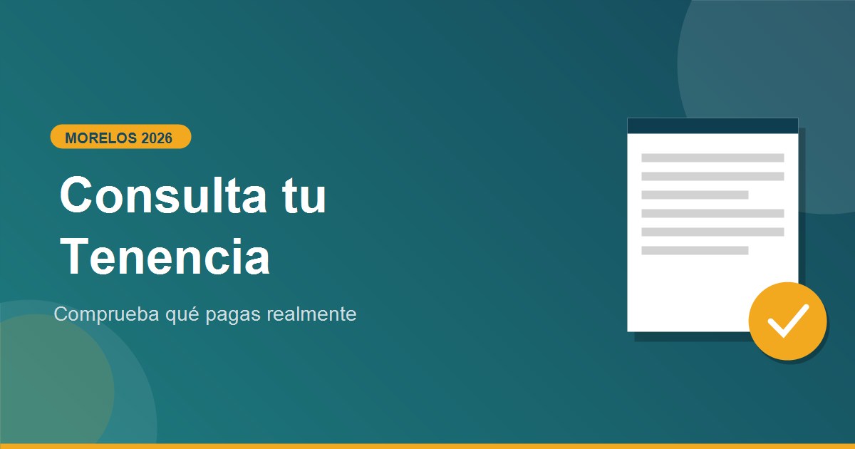 Como consultar tenencia en Morelos 2026