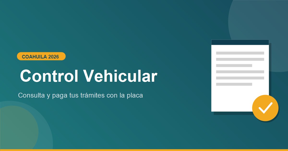 Como consultar control vehicular Coahuila con placas