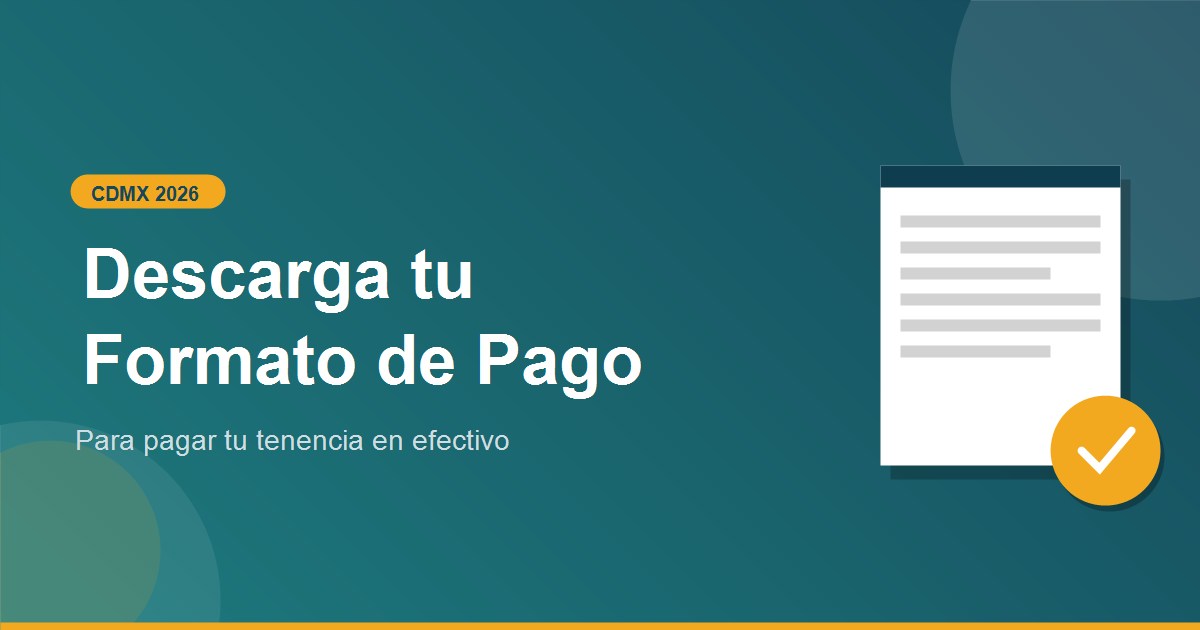 Como descargar formato pago tenencia CDMX 2026