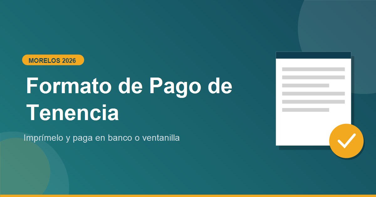 Como imprimir pago de tenencia sin linea de captura en Morelos