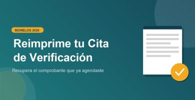 Como imprimir cita de verificacion en Morelos