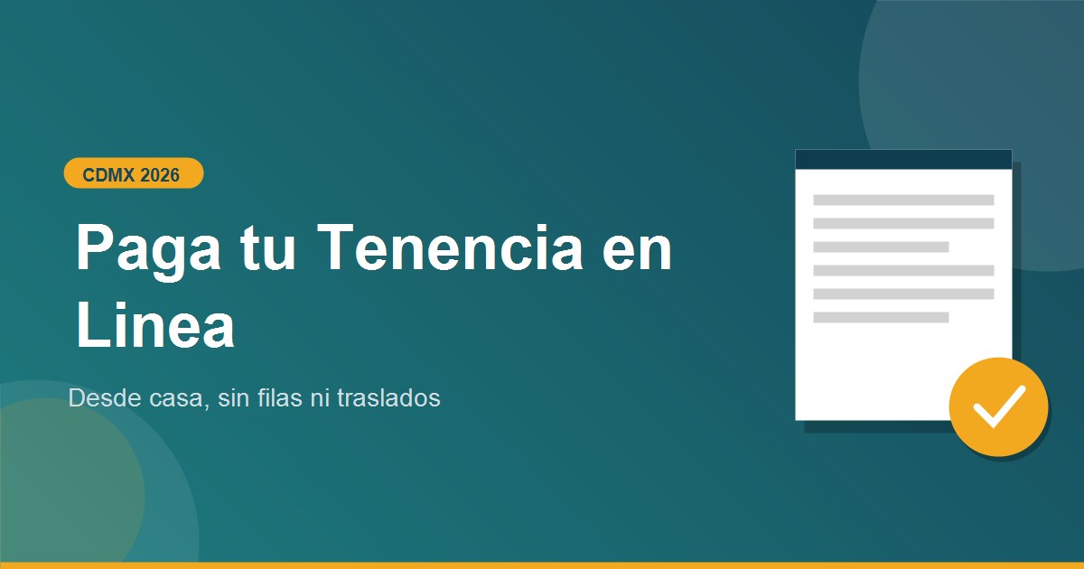 Como pagar en linea Tenencia CDMX 2026