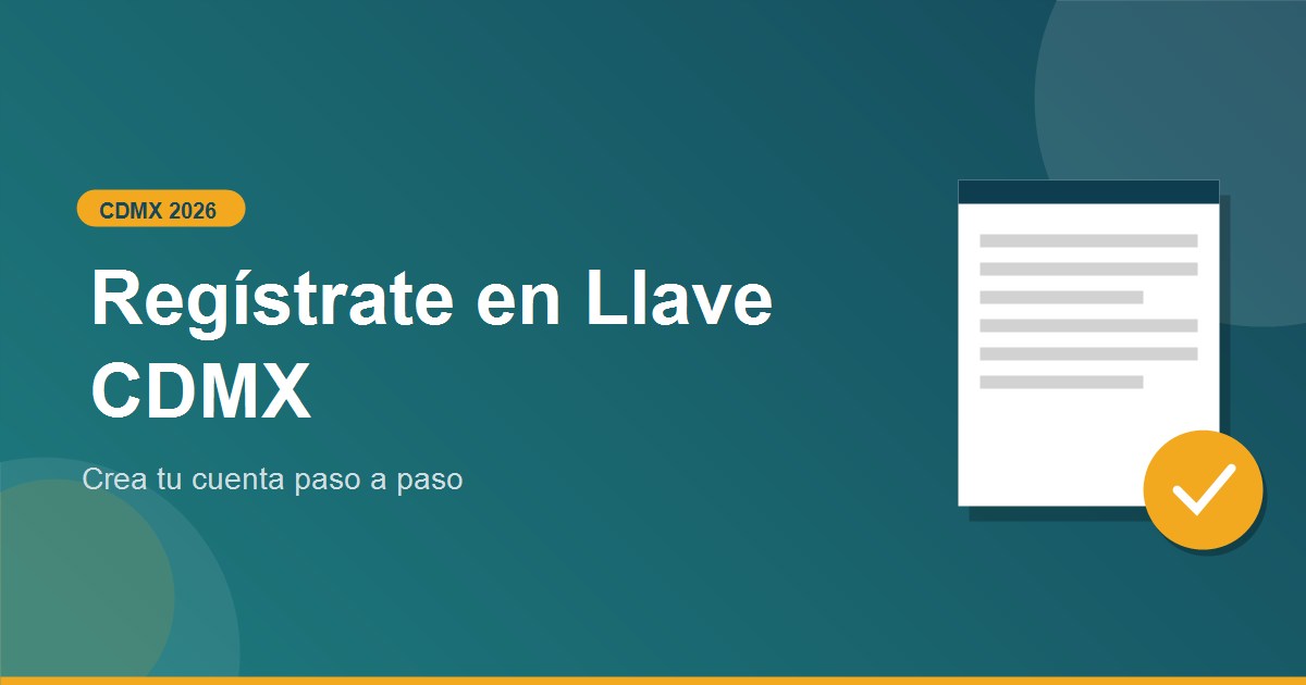 Como registrarte y darte de alta en Llave CDMX