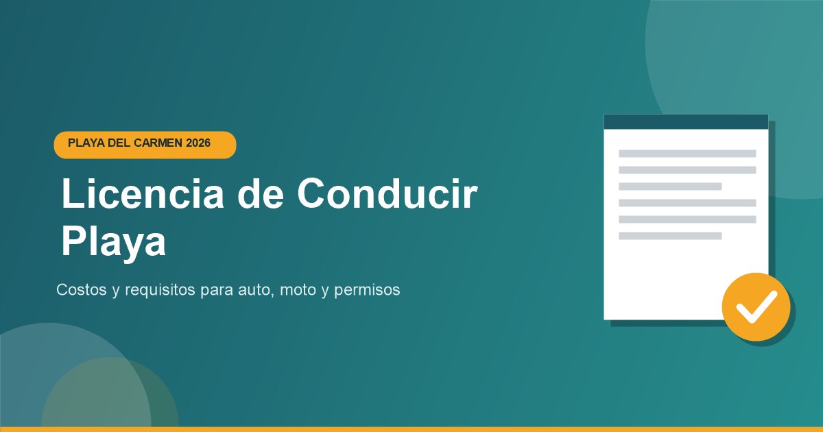 Costos y Requisitos licencia de conducir Playa del Carmen