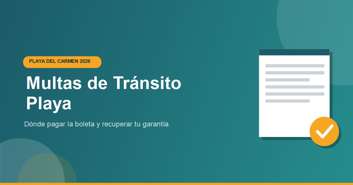 Consulta y pago de multas transito Playa del Carmen