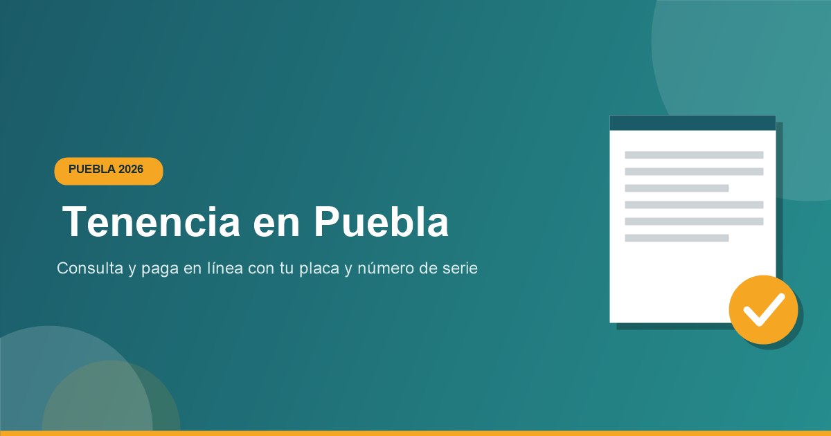 Consulta y pago de tenencia en linea Puebla 2026