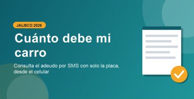 Como puedo saber cuanto debe mi carro en Jalisco por SMS