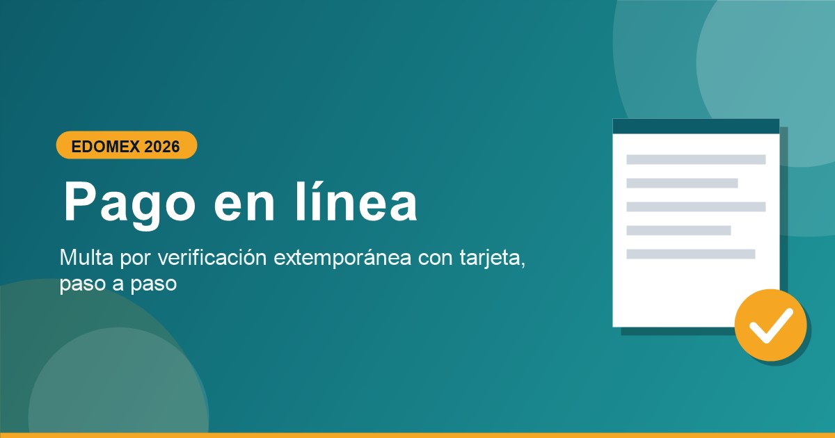 Como hacer pago en linea verificacion extemporanea Edomex
