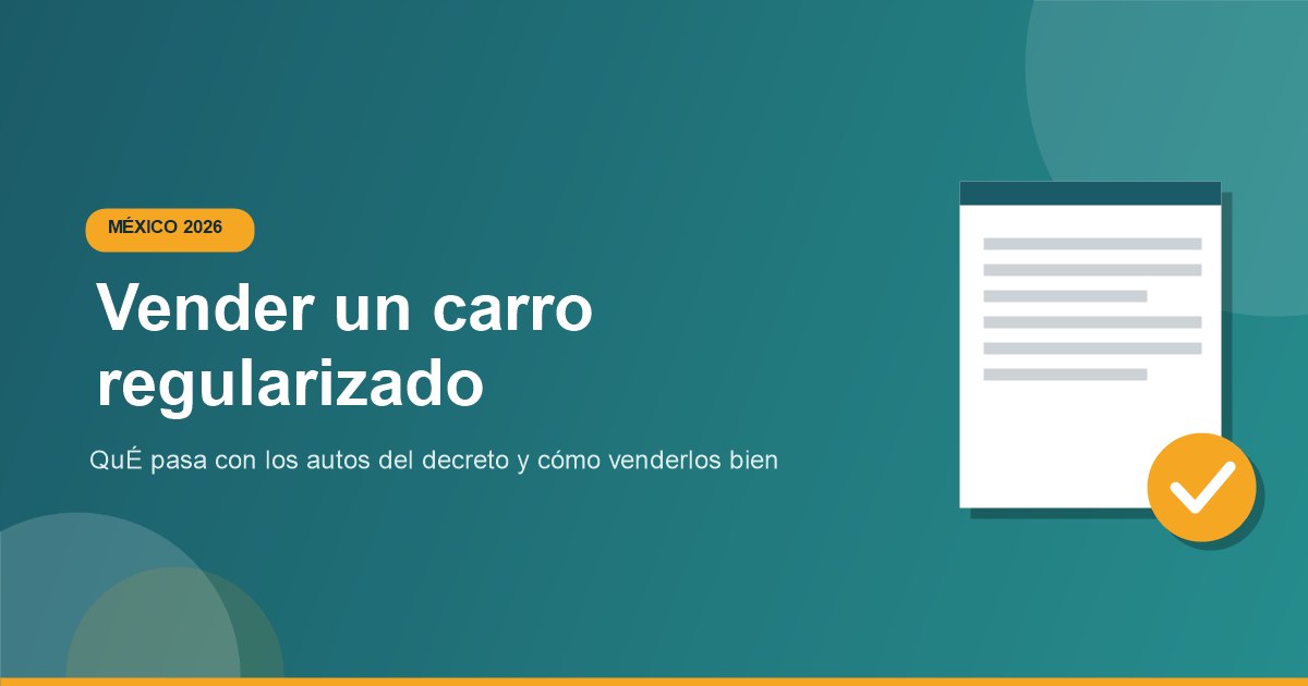 Se puede vender un carro regularizado con decreto en 2026